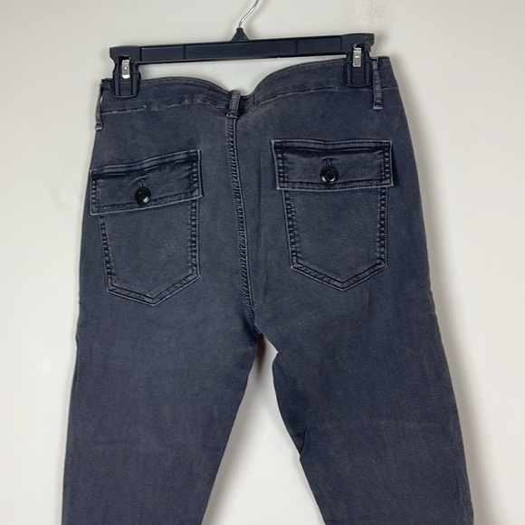 The GREAT. The Skinny Armies Corduroy Pants Washed Black Size 27 - Picture 6 of 11